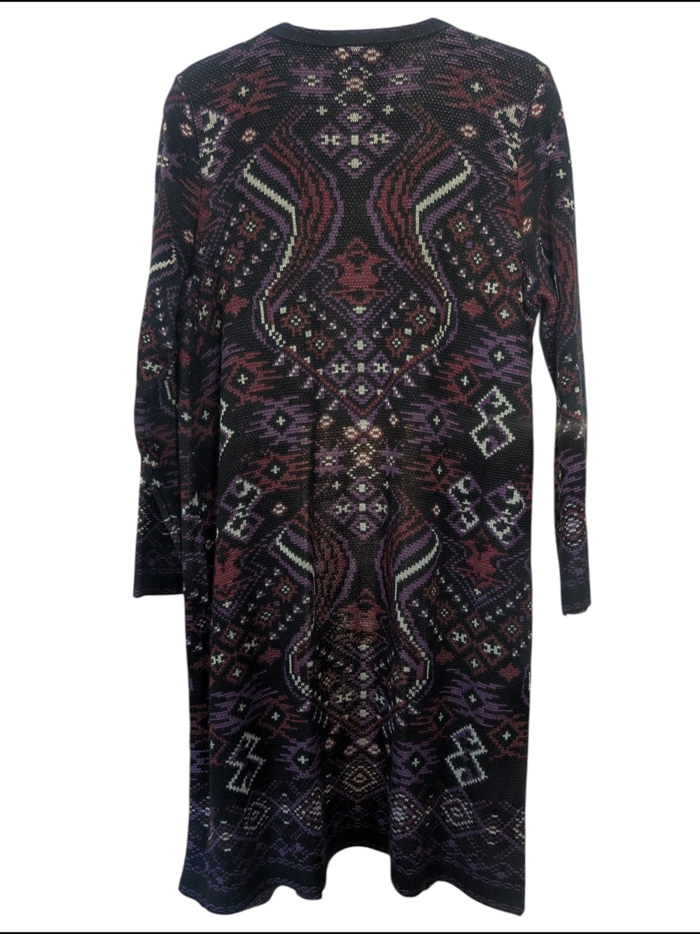 Roz & Ali Open Front Boho Knit Cardigan XL - Picture 2 of 9